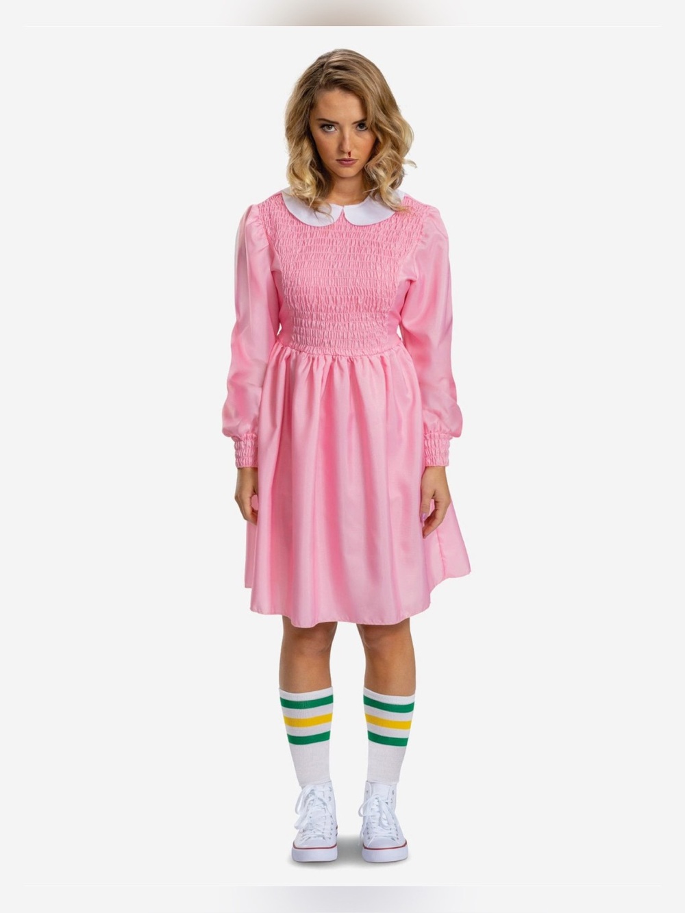 Stranger Things Eleven Pink Dress Costume Size Large